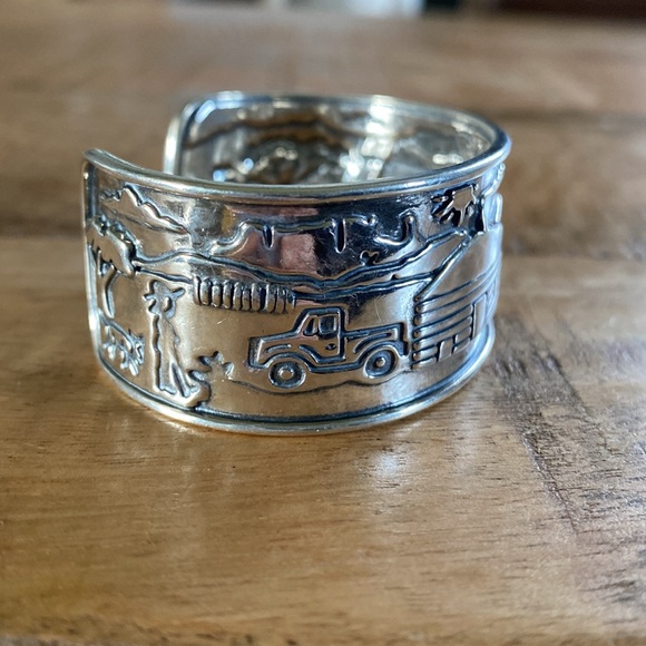 Fritz Casuse Sterling Silver Storytelling Cuff - Picture 2 of 7